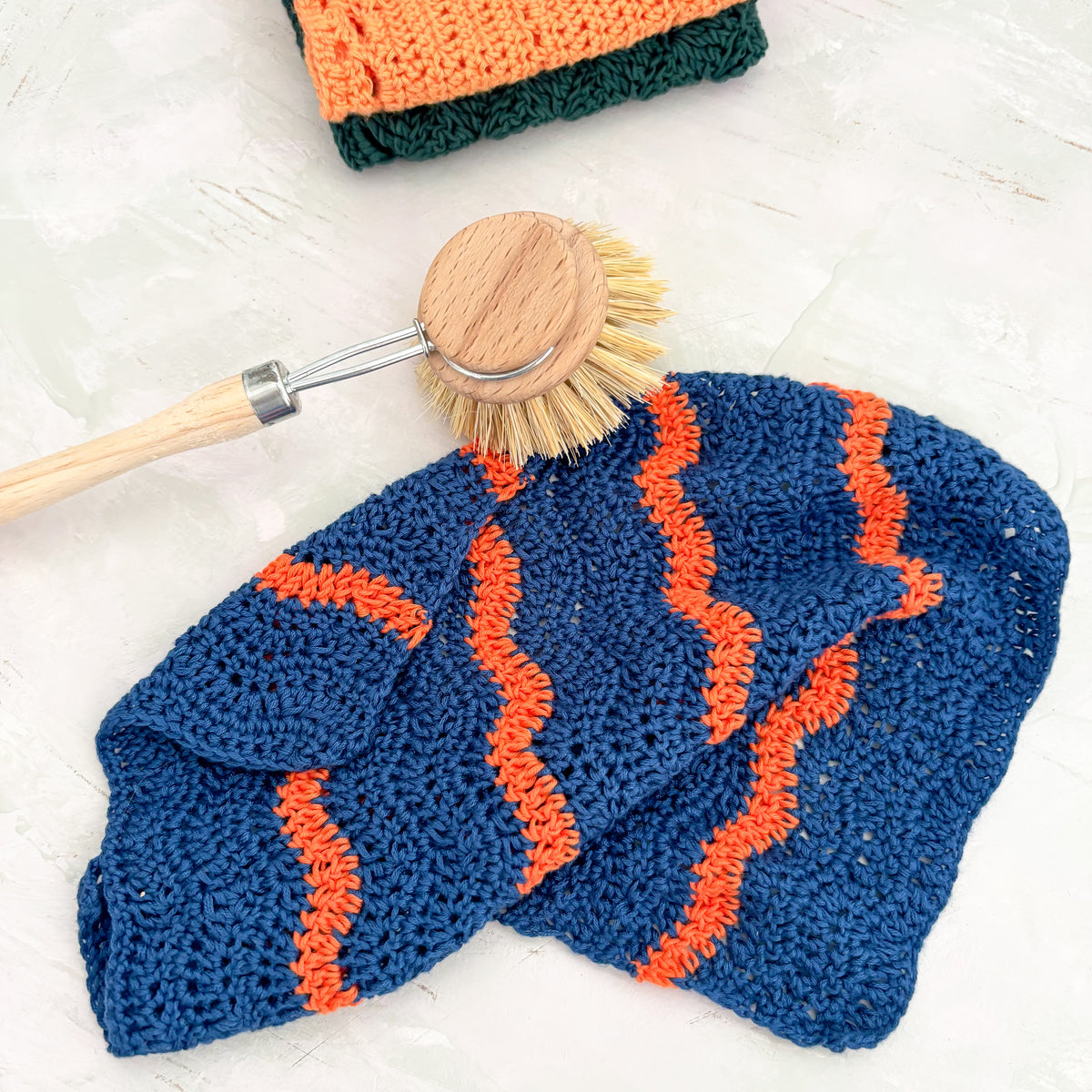 Wavy dishcloth