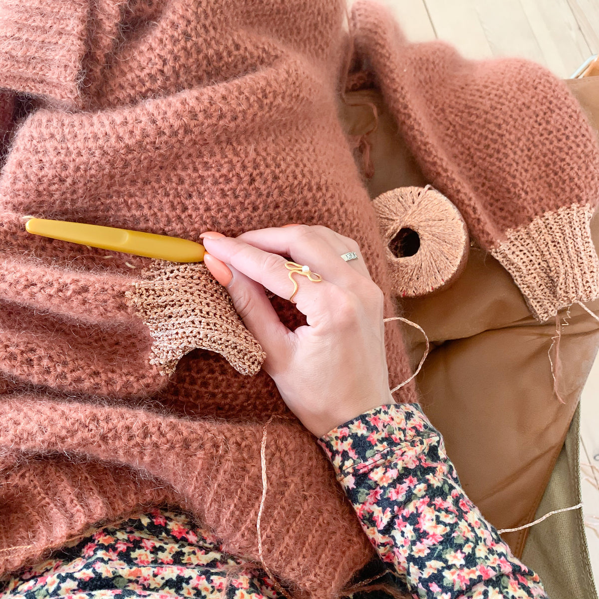 Glitter Puff Sweater