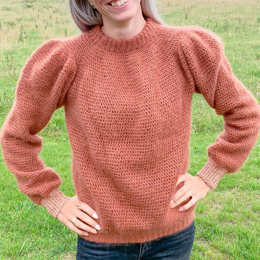 Glitter Puff Sweater